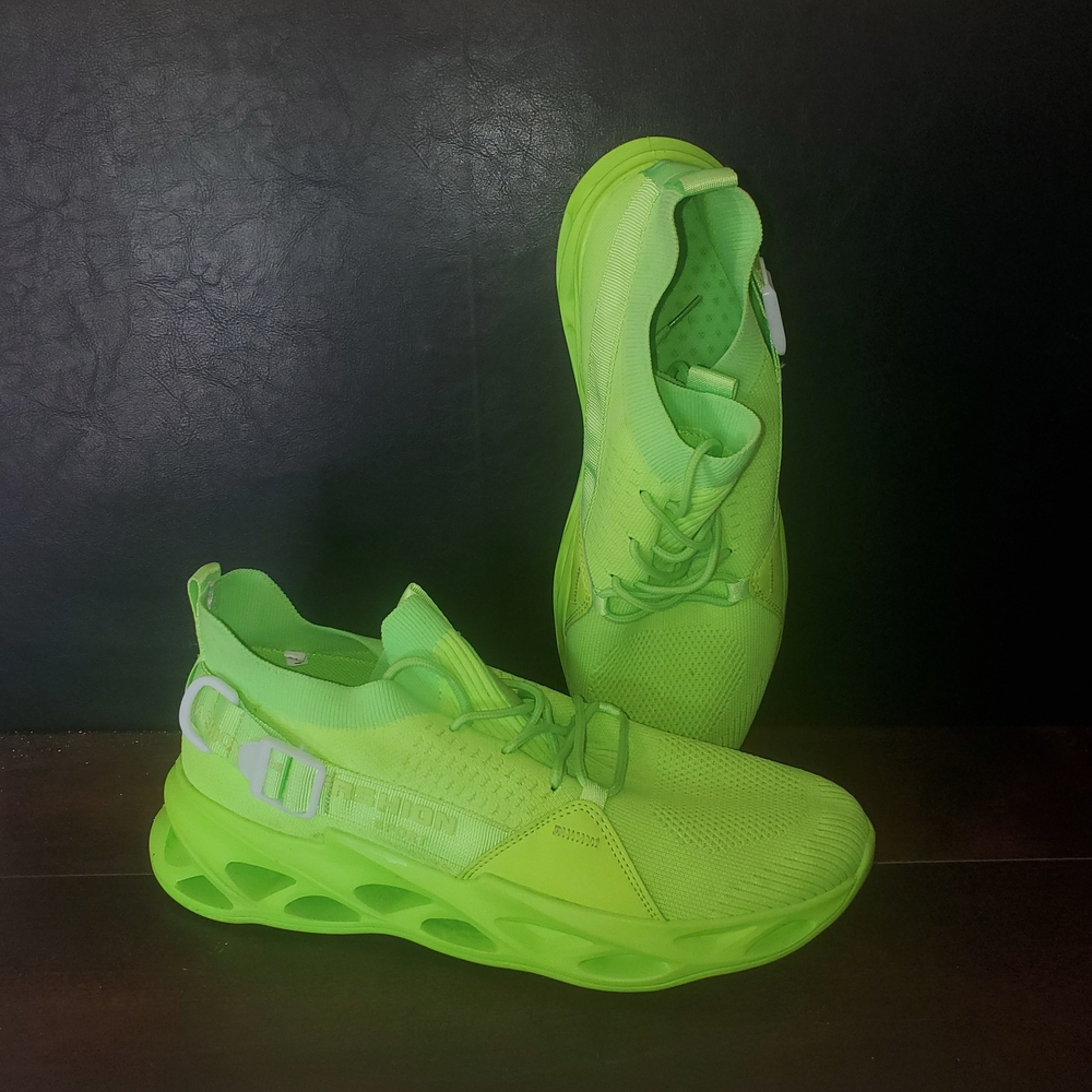 Lime Green Fashion Sneakers
